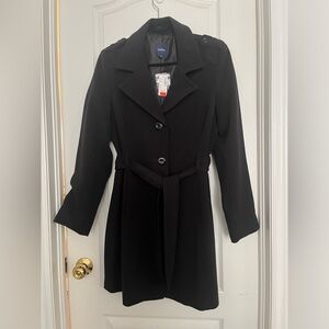 NWT Reitmans Sz 11 knee length single breasted trench coat